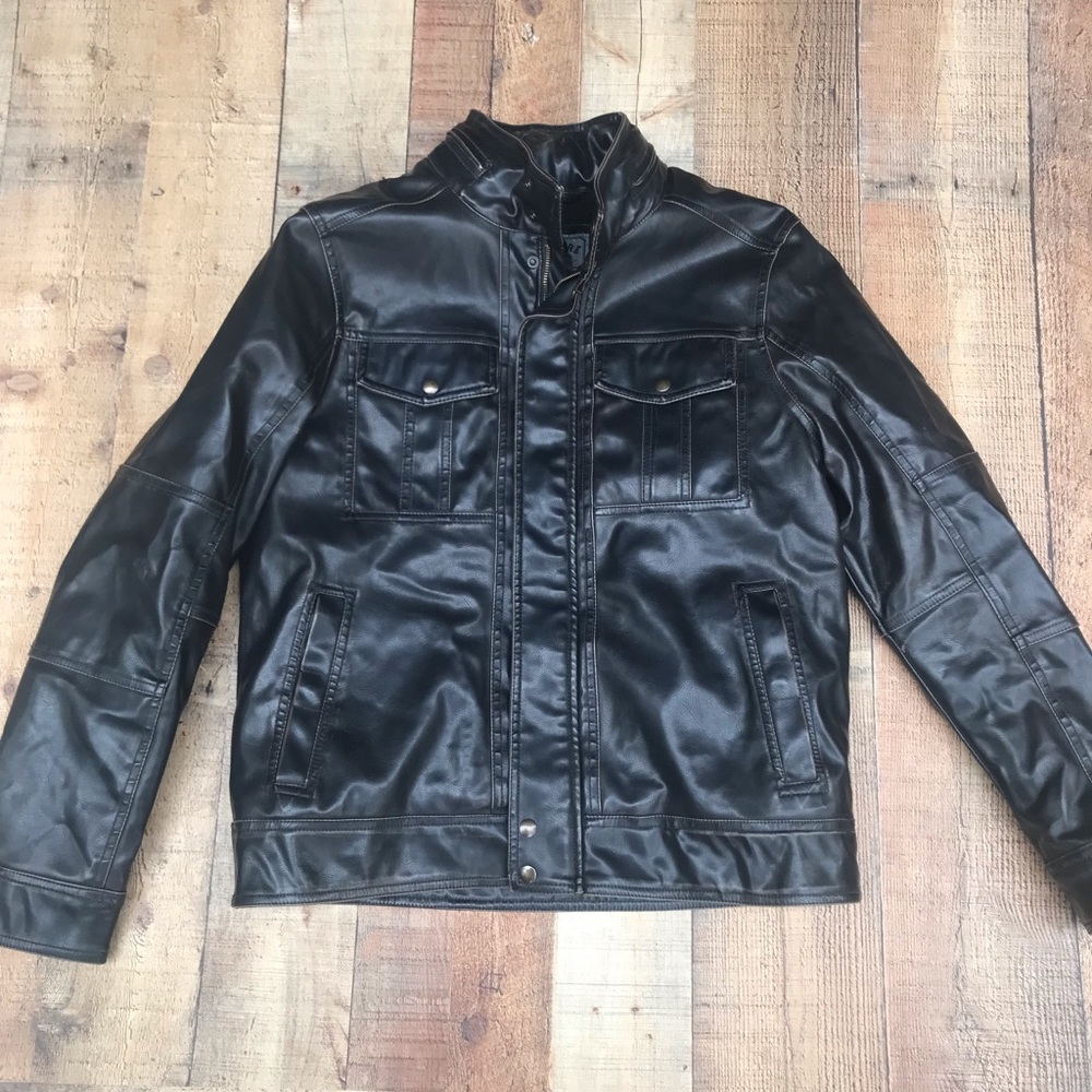 Vintage Levi Strauss Men's Polyurethane Faux Leather Dark Brown size Medium
